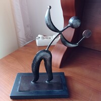 Metal Tennis Player Ornament