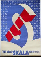 Original Skála Winter Fair poster, Graphic: Gyula Mayer