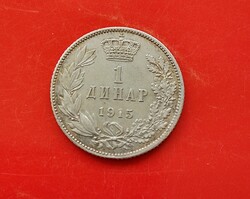1915 1 dinár Ezüst