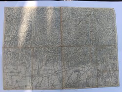 Antique Pécs and Mecsek Map from the 1920s, Royal Hungarian State Topography, Ibafa local history