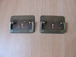 Art Deco Drawer Handle, Pull, Cast Copper Alloy