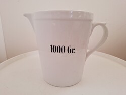Gyógyszertári Zsolnay Porcelán Mérőedény 1000Gr