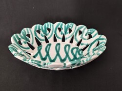 Gmundner ceramic centerpiece serving basket