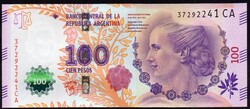 Argentína 100 pesos (Evita) UNC 2016
