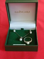 925 Silver, Handmade Genuine Pearl Jewelry Set!