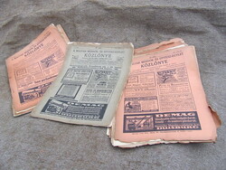 Old Newspaper, Journal, 1900-1939
