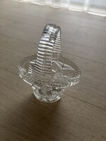 Lead crystal basket