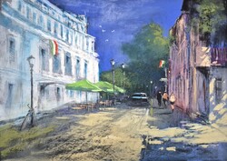 Ede Pósa - Székesfehérvár 34 x 48 cm pastel, paper