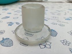 Pharmaceutical, medicinal pharmacy glass cap, stopper, lid, 2 pcs