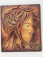 Zsolt Bezdány Portrait Leather Wall Art