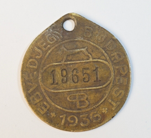 1936-os budapesti kutyabárca / ebvédjegy