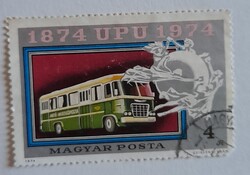 1974 100 éves az egyetemes postaegyesület, UPU (II)  4 Ft pecsételt