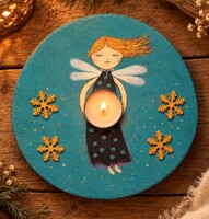 Fairy-themed candle holder / angel, decoration, gift item, candle holder