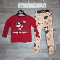 Little Kids gyerek karácsonyi felső és leggings szett, 5-6 év
