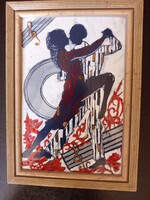 DANCE and MUSIC! TANGO Enamel Art!