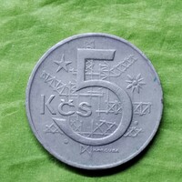 Csehszlovákia, 5 korona, 1973