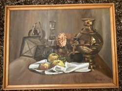 Novák a. - Table still life with apples.