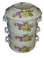 Fairy-tale Beautiful Antique Porcelain Rose Food Container