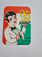 Hollóházi County Hospitality Company Card Calendar 1976 - 25 Years of Serving Our Dear Guests