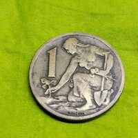Csehszlovákia, 1 korona, 1963