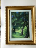 In the forest.