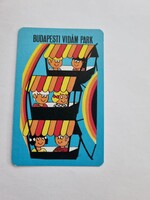 Budapesti Vidám Park card calendar 1976