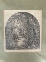 Original 1874 Woodcut