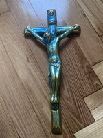 Zsolnay eozin nagy kereszt/feszület