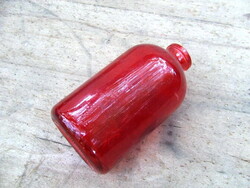 Old glass red glass