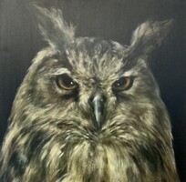 Ágnes Verebics - Ears 60 x 60 cm oil on canvas