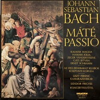 J. S. Bach: Máté-passió – 4 LP díszdobozos bakelit album (Hungaroton, ÚJSZERŰ, komplett!)