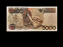 INDONÉZIA – 5000 RÚPIA – 1992    UNC    (olvass!)