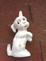 Pitiző kutya - porcelán figura szobor