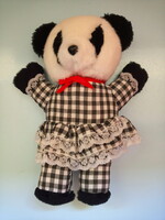 Plüss panda maci kislány masnis mackó 30 cm újszerű