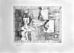 Mária Kopacz - Gentle breeze blending 60 x 84 cm etching on paper