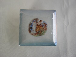 Old Drasche Porcelain Scene Bonbonnierre Box