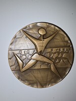 Universiade Budapest 1965 FISU bronz emlékérem by Vincze Dénes