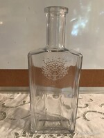 GLASS - FLAT - 3 D - SIGN - ANTIQUE - 0.5 liter - 24 x 9 x 4 cm - PERFECT