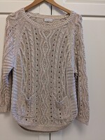 M&S Indigó collection női M-es 38-40-es hosszított kötött pulóver ,zsebes
