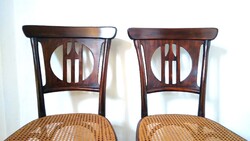 Antique J&J Kohn Chair by Koloman Moser, Wiener Geflecht Art Nouveau Vienna Chair