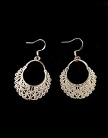 925 Silver Cut-out Filigree Earrings