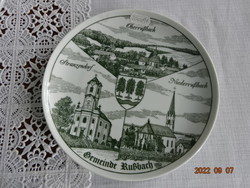 Austrian porcelain wall plate, Stranzendorf, diameter 19.5 cm. He has!