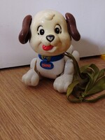 Retro műanyag kutyus