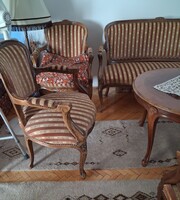 1980s Neobaroque/Baroque Style Hungarian-made Lounge Set