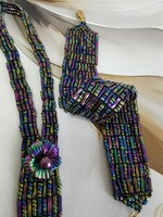 Unique Handcrafted Floral Necklace with Bracelet