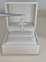 White Gold Brill Cross Pendant