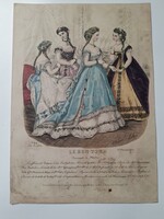 Antik párizsi divatlap, Le Bon Ton Journal de Modes, 1867. február
