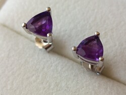 Amethyst 925 silver earrings