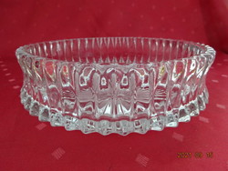 Round lead crystal centerpiece, diameter 20.5 cm, height 7 cm. He has!