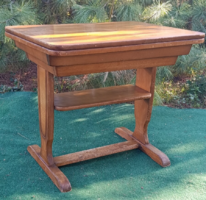 Swiss Solid Hardwood Work Table / Adjustable-Extendable Engineering Table from the 1940s-50s
